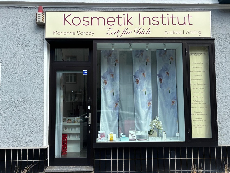 Ladenfront Zeit fuer Dich - Kosmetik Institut Berlin Tempelhof